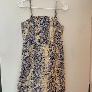 She + Sky Bodycon Snake-Print Dress -- MEDIUM